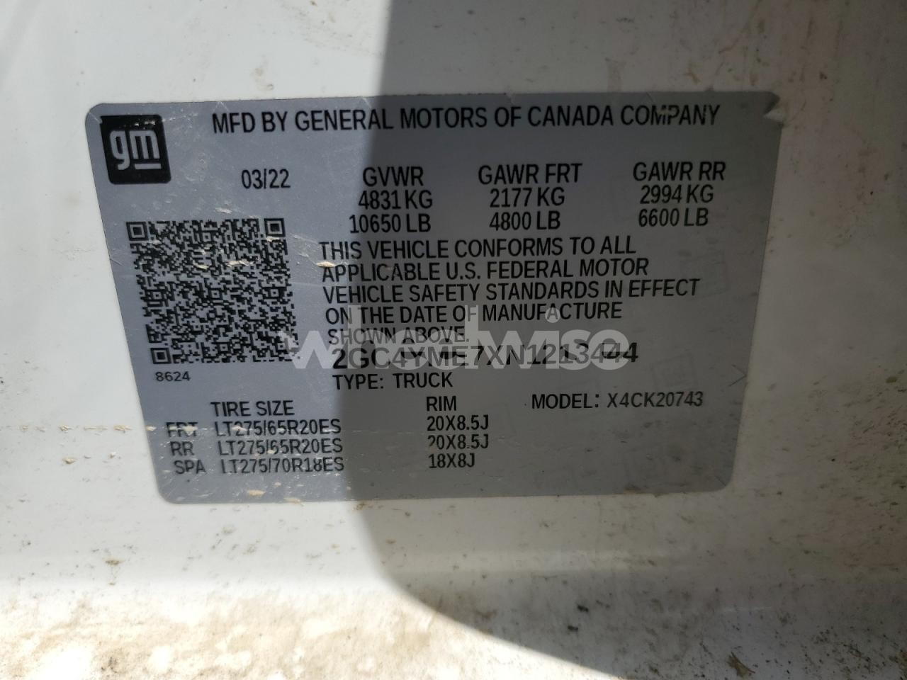 Photo 14 of 2022 CHEVROLET SILVERADO K2500 CUSTOM (VIN 2GC4YME7XN1213444)