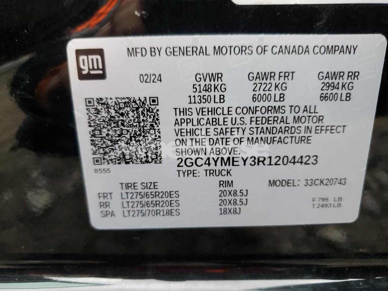 Photo 10 of 2024 CHEVROLET SILVERADO K2500 CUSTOM (VIN 2GC4YMEY3R1204423)