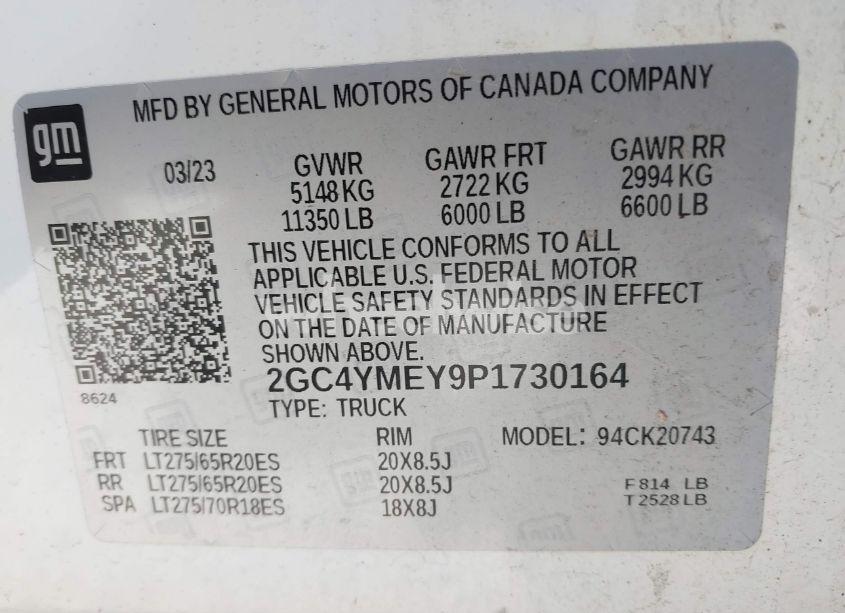 Photo 8 of 2023 Chevrolet Silverado 2500HD 4WD STANDARD BED CUSTOM (VIN 2GC4YMEY9P1730164)