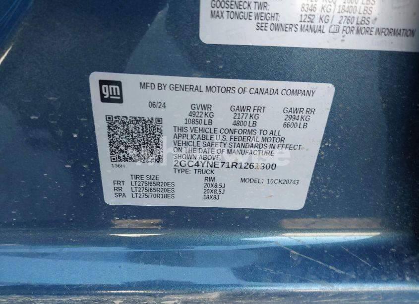 Photo 9 of 2024 Chevrolet Silverado 2500HD 4WD STANDARD BED LT (VIN 2GC4YNE71R1261300)