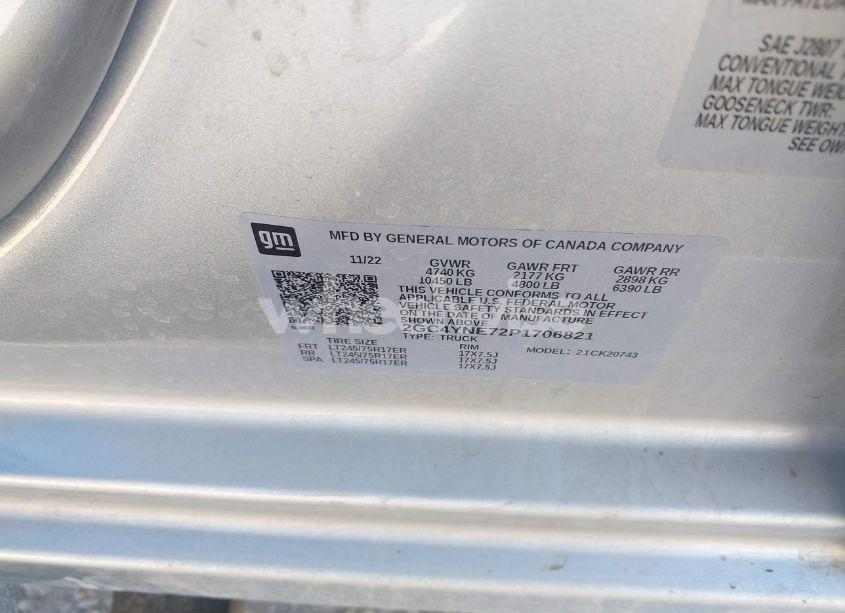 Photo 8 of 2023 Chevrolet Silverado 2500HD 4WD STANDARD BED LT (VIN 2GC4YNE72P1706821)