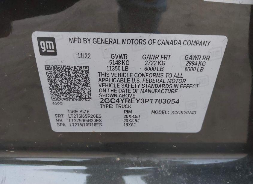 Photo 9 of 2023 Chevrolet Silverado 2500HD 4WD STANDARD BED HIGH COUNTRY (VIN 2GC4YREY3P1703054)