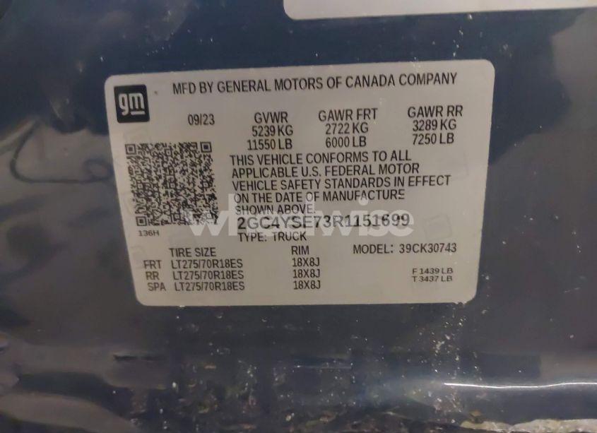 Photo 9 of 2024 Chevrolet Silverado 3500HD 2WD STANDARD BED WORK TRUCK (VIN 2GC4YSE73R1151699)