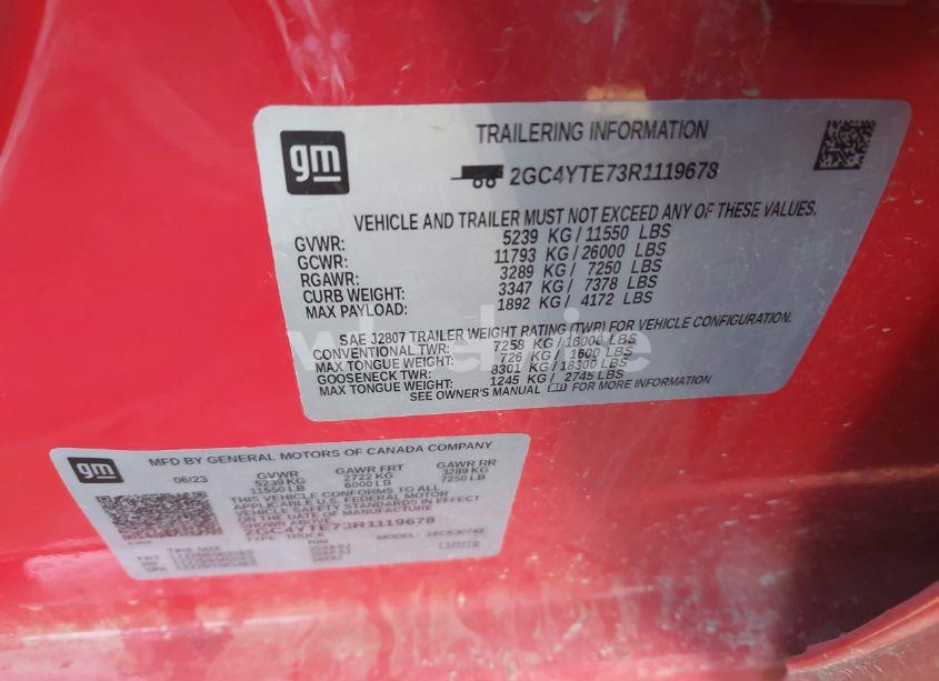 Photo 9 of 2024 Chevrolet Silverado 3500HD 4WD STANDARD BED LT (VIN 2GC4YTE73R1119678)