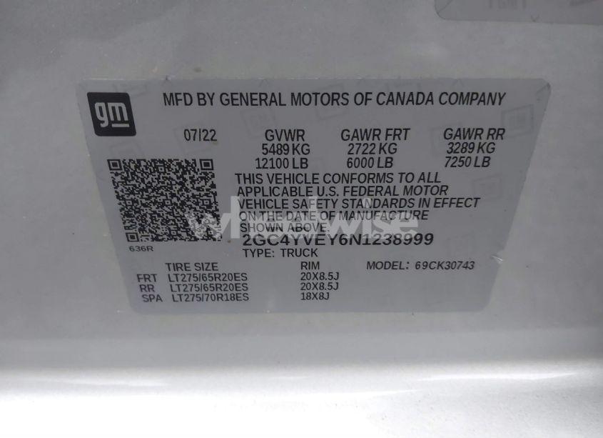 Photo 8 of 2022 Chevrolet Silverado 3500HD 4WD STANDARD BED HIGH COUNTRY (VIN 2GC4YVEY6N1238999)