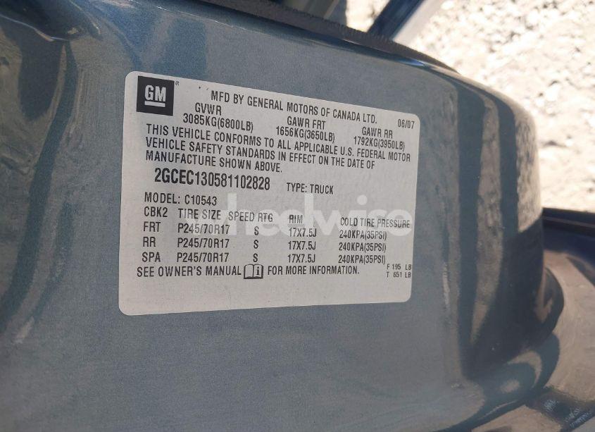 Photo 9 of 2008 Chevrolet Silverado 1500 LT1 (VIN 2GCEC130581102828)