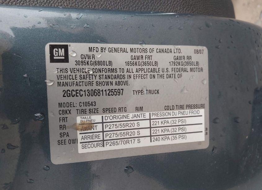 Photo 9 of 2008 Chevrolet Silverado 1500 LTZ (VIN 2GCEC130681125597)