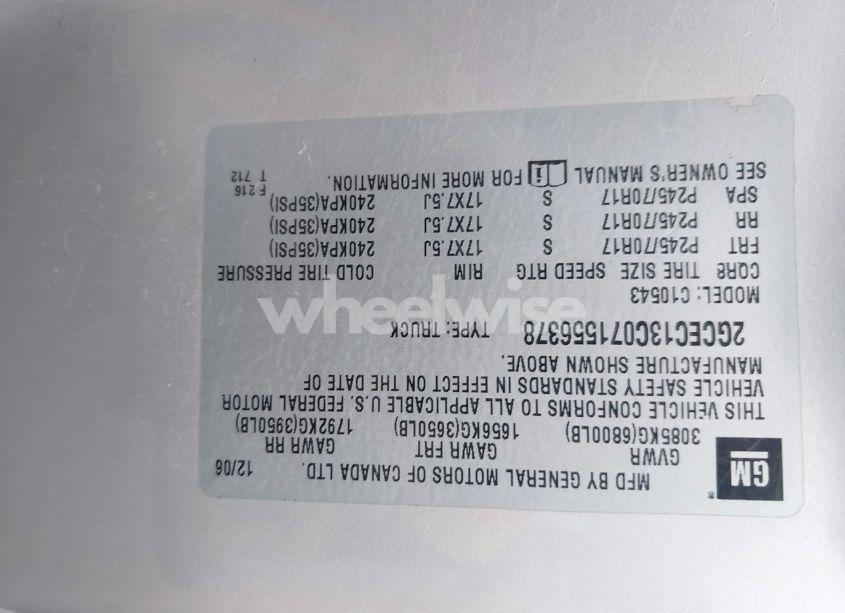 Photo 9 of 2007 Chevrolet Silverado 1500 WORK TRUCK (VIN 2GCEC13C071556378)