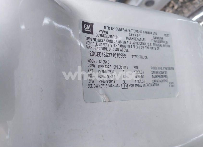 Photo 9 of 2007 Chevrolet Silverado 1500 LT1 (VIN 2GCEC13C371610255)