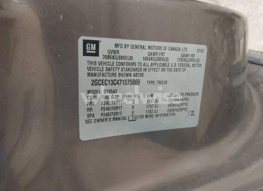 Photo 9 of 2007 Chevrolet Silverado 1500 LT1 (VIN 2GCEC13C471575869)