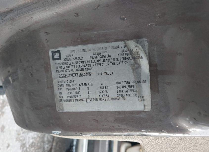 Photo 9 of 2007 Chevrolet Silverado 1500 LT1 (VIN 2GCEC13CX71554489)