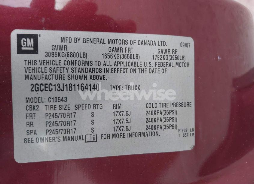 Photo 9 of 2008 Chevrolet Silverado 1500 LT1 (VIN 2GCEC13J181164140)