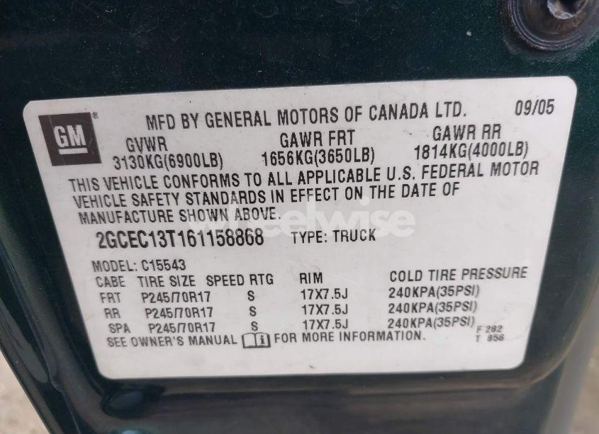 Photo 9 of 2006 Chevrolet Silverado 1500 LT1 (VIN 2GCEC13T161158868)