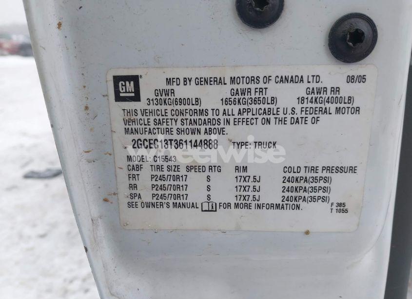 Photo 9 of 2006 Chevrolet Silverado 1500 LT2 (VIN 2GCEC13T361144888)