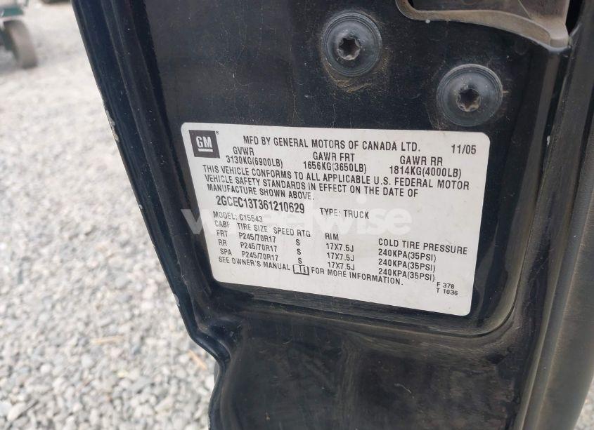 Photo 9 of 2006 Chevrolet Silverado 1500 LT3 (VIN 2GCEC13T361210629)