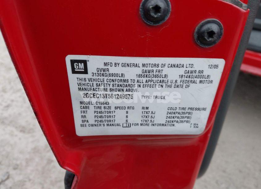 Photo 9 of 2006 Chevrolet Silverado 1500 LT1 (VIN 2GCEC13T561249576)