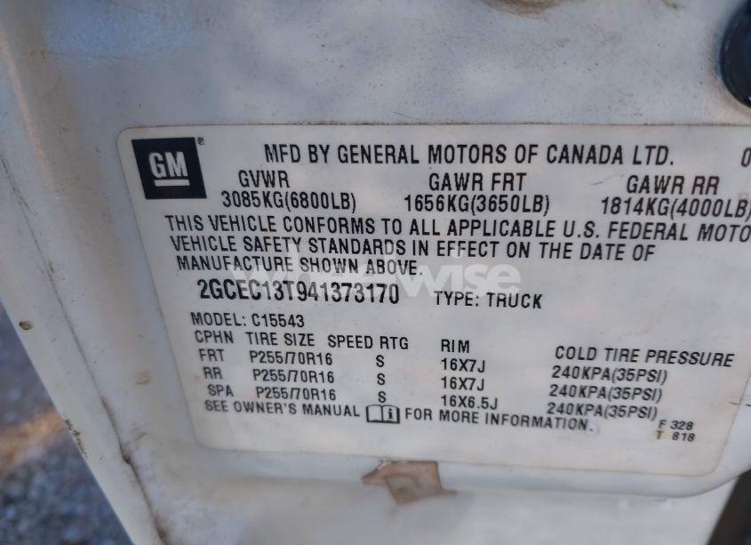 Photo 9 of 2004 Chevrolet Silverado 1500 LS (VIN 2GCEC13T941373170)