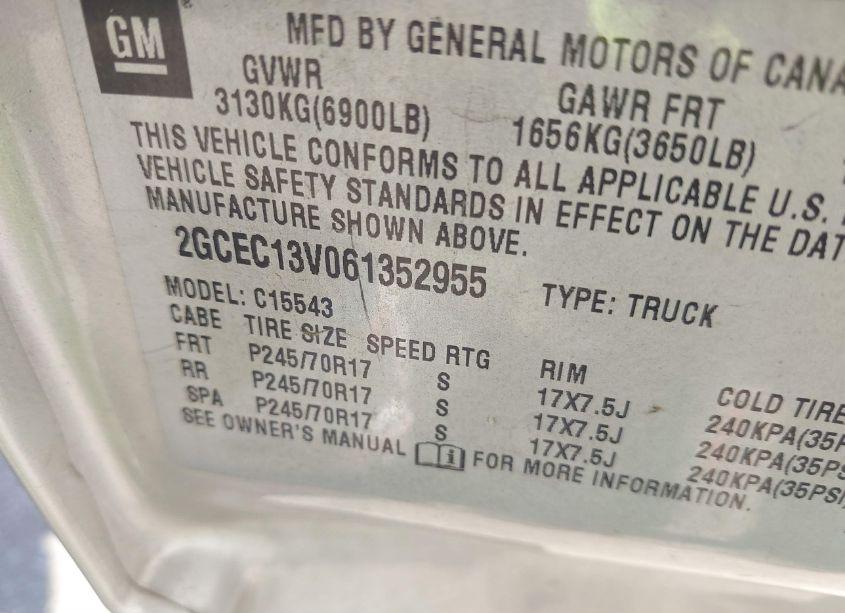 Photo 9 of 2006 Chevrolet Silverado 1500 LS (VIN 2GCEC13V061352955)