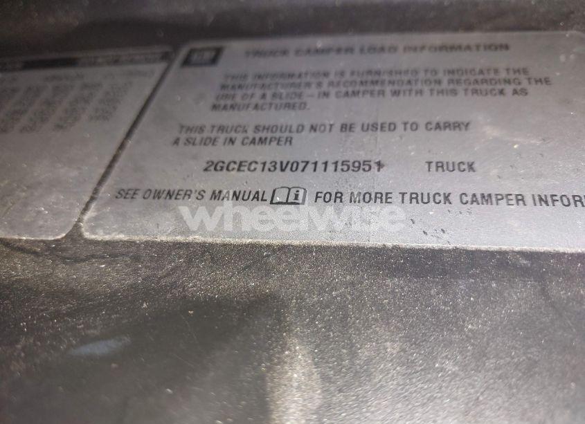 Photo 9 of 2007 Chevrolet Silverado 1500 CLASSIC LS (VIN 2GCEC13V071115951)