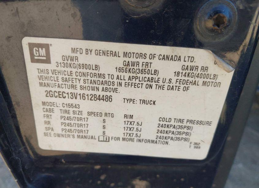 Photo 9 of 2006 Chevrolet Silverado 1500 LS (VIN 2GCEC13V161284486)