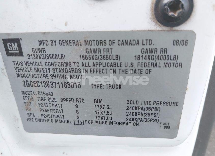 Photo 9 of 2007 Chevrolet Silverado 1500 CLASSIC LS (VIN 2GCEC13V371183015)