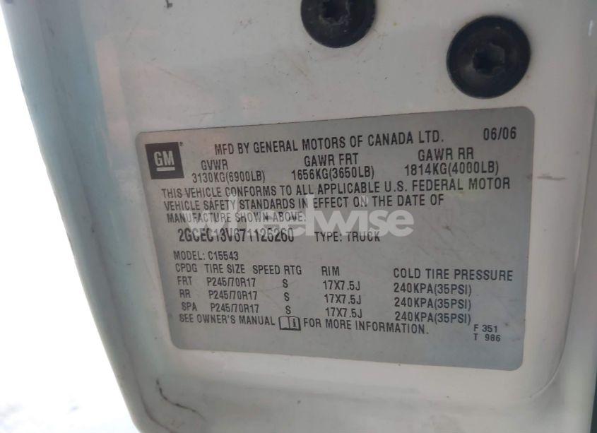 Photo 9 of 2007 Chevrolet Silverado 1500 CLASSIC LS (VIN 2GCEC13V671126260)
