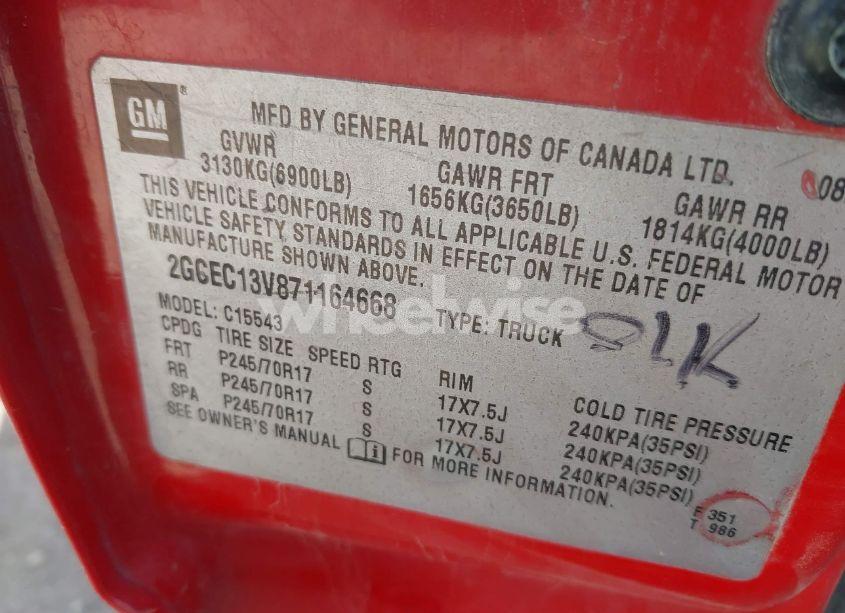 Photo 9 of 2007 Chevrolet Silverado 1500 CLASSIC LS (VIN 2GCEC13V871164668)