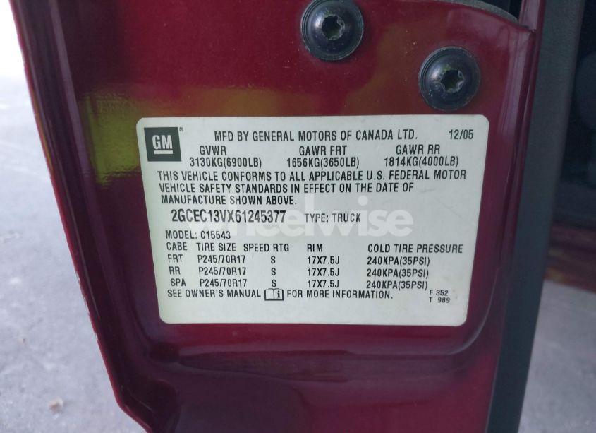 Photo 9 of 2006 Chevrolet Silverado 1500 LS (VIN 2GCEC13VX61245377)