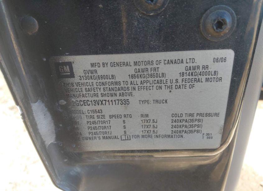 Photo 9 of 2007 Chevrolet Silverado 1500 CLASSIC LS (VIN 2GCEC13VX71117335)