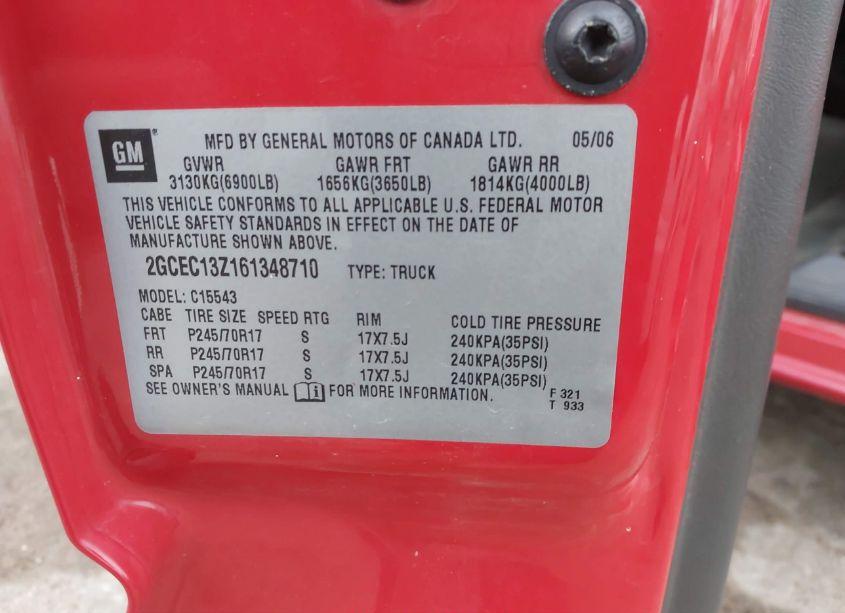 Photo 9 of 2006 Chevrolet Silverado 1500 LT1 (VIN 2GCEC13Z161348710)