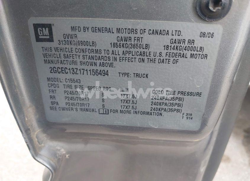 Photo 9 of 2007 Chevrolet Silverado 1500 CLASSIC LT1 (VIN 2GCEC13Z171156494)