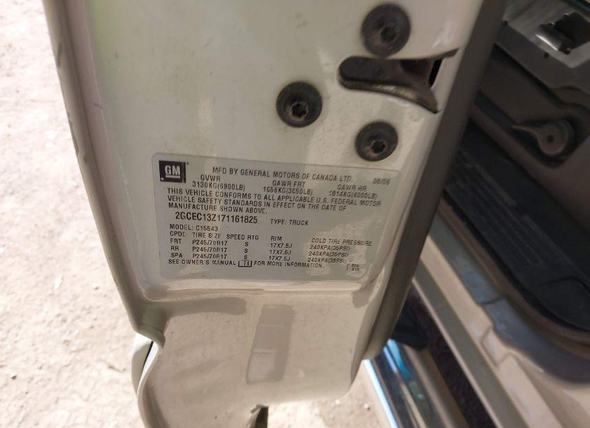 Photo 9 of 2007 Chevrolet Silverado 1500 CLASSIC LT1 (VIN 2GCEC13Z171161825)