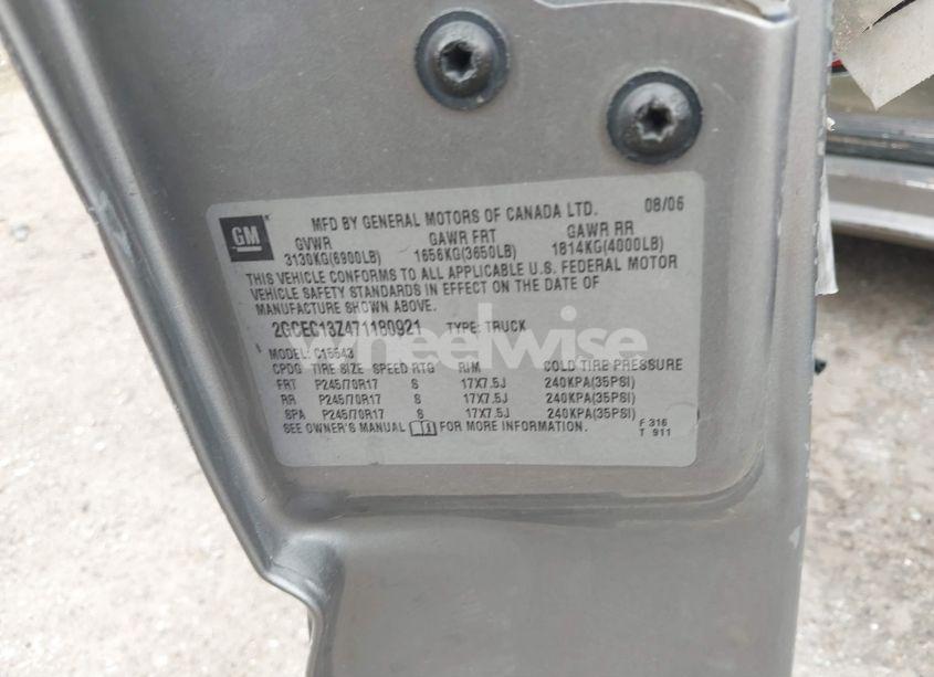 Photo 9 of 2007 Chevrolet Silverado 1500 CLASSIC LT1 (VIN 2GCEC13Z471180921)