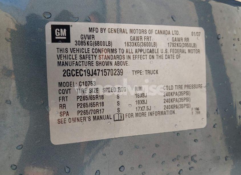 Photo 9 of 2007 Chevrolet Silverado 1500 LT2 (VIN 2GCEC19J471570239)