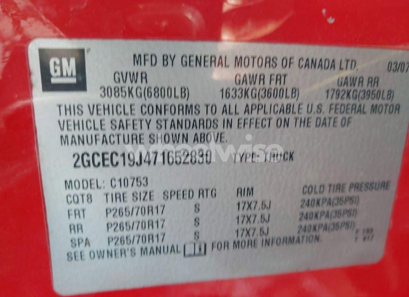 Photo 9 of 2007 Chevrolet Silverado 1500 LT2 (VIN 2GCEC19J471652830)