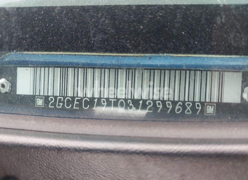 Photo 9 of 2003 Chevrolet Silverado 1500 LS (VIN 2GCEC19T031299689)