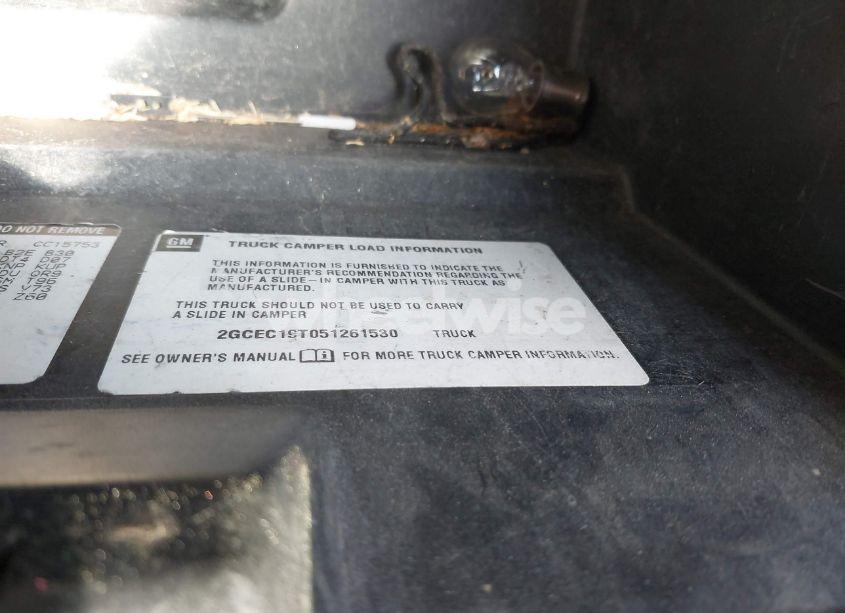 Photo 9 of 2005 Chevrolet Silverado 1500 LS (VIN 2GCEC19T051261530)