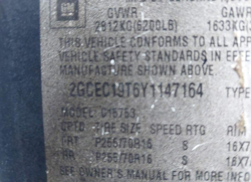 Photo 9 of 2000 Chevrolet Silverado 1500 LS (VIN 2GCEC19T6Y1147164)