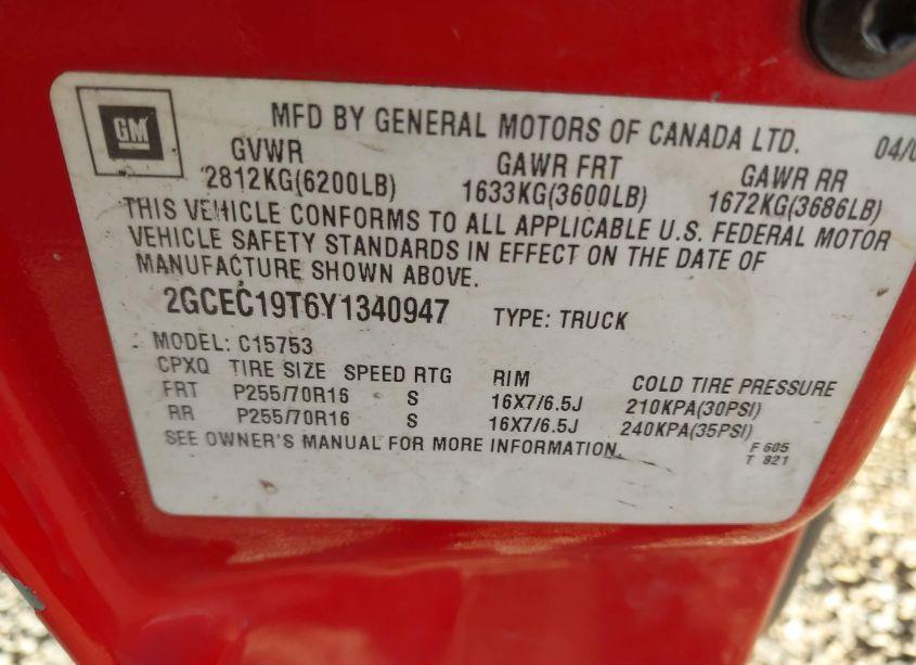 Photo 9 of 2000 Chevrolet Silverado 1500 LS (VIN 2GCEC19T6Y1340947)