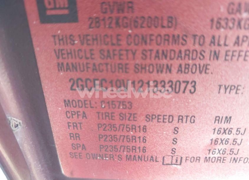 Photo 9 of 2002 Chevrolet Silverado 1500 LS (VIN 2GCEC19V121333073)