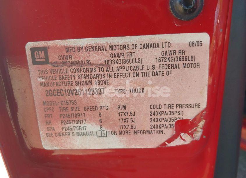 Photo 9 of 2006 Chevrolet Silverado 1500 LT1 (VIN 2GCEC19V261125337)