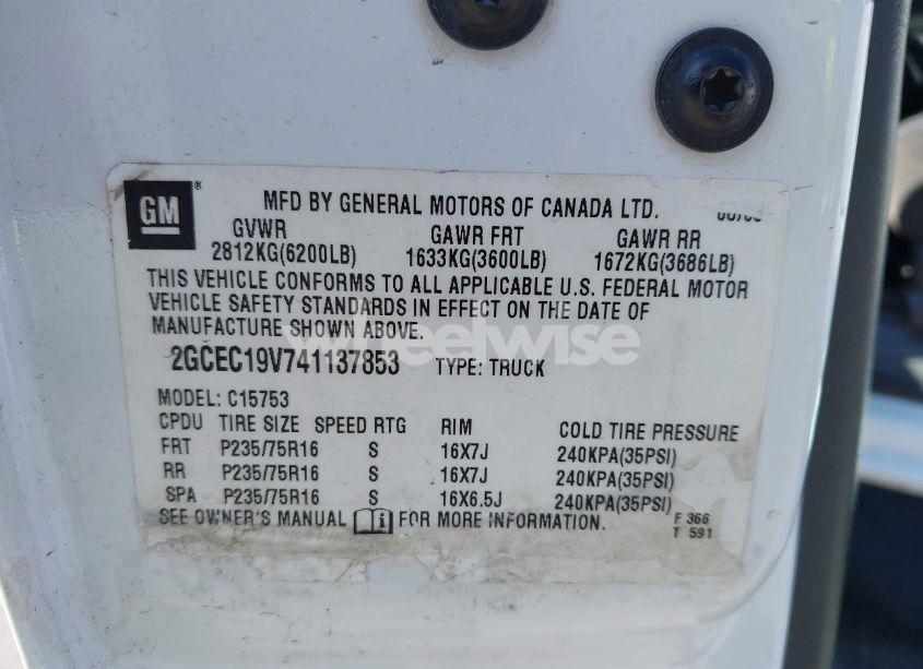 Photo 9 of 2004 Chevrolet Silverado 1500 LS (VIN 2GCEC19V741137853)