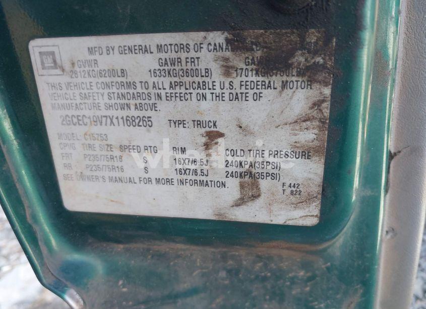 Photo 9 of 1999 Chevrolet Silverado 1500 LS (VIN 2GCEC19V7X1168265)