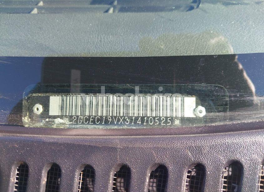 Photo 9 of 2003 Chevrolet Silverado 1500 LS (VIN 2GCEC19VX31410525)