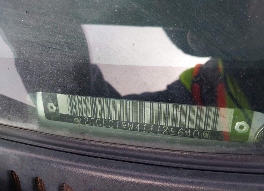 Photo 9 of 2001 Chevrolet Silverado 1500 LS (VIN 2GCEC19W411185640)