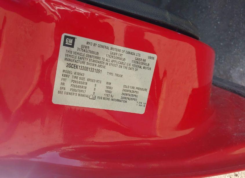 Photo 9 of 2008 Chevrolet Silverado 1500 LT1 (VIN 2GCEK133081331091)