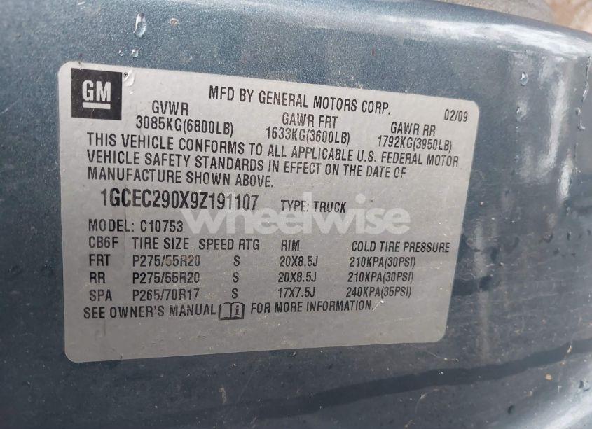 Photo 9 of 2007 Chevrolet Silverado 1500 LT1 (VIN 2GCEK133971709049)