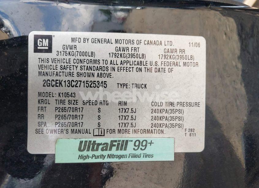 Photo 9 of 2007 Chevrolet Silverado 1500 LT1 (VIN 2GCEK13C271525345)