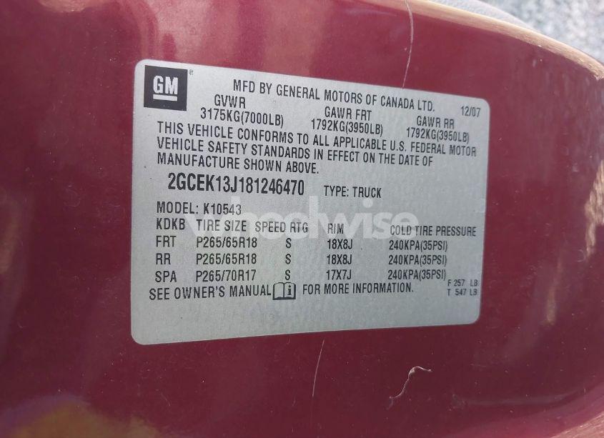 Photo 9 of 2008 Chevrolet Silverado 1500 LT1 (VIN 2GCEK13J181246470)