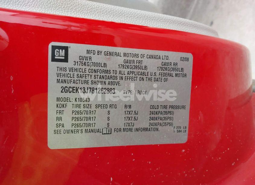 Photo 9 of 2008 Chevrolet Silverado 1500 LT1 (VIN 2GCEK13J781262883)
